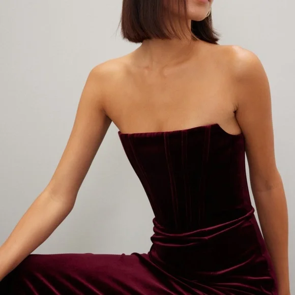 Bronx and Banco Florentina Corset Gown in Scarlet, M - Picture 5 of 14